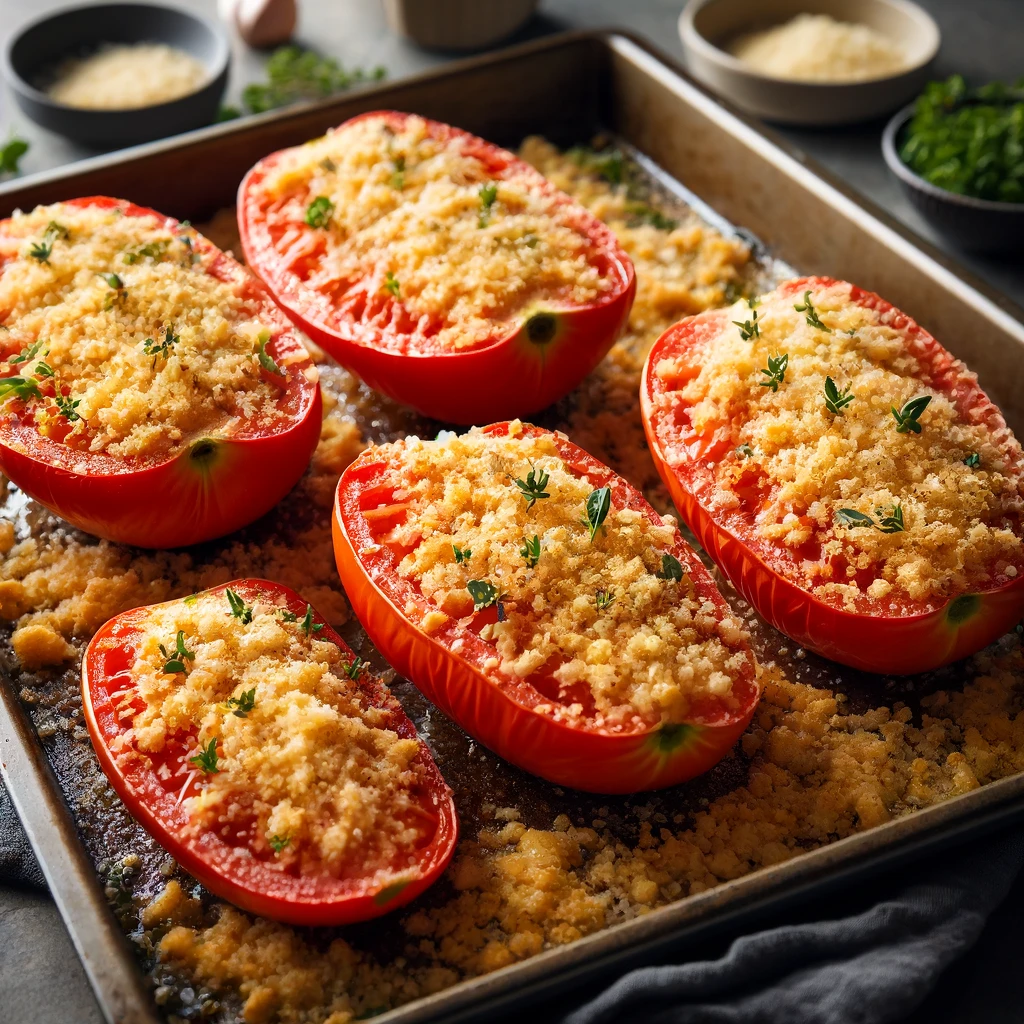 Tomates Rôties aux Herbes et Parmesan