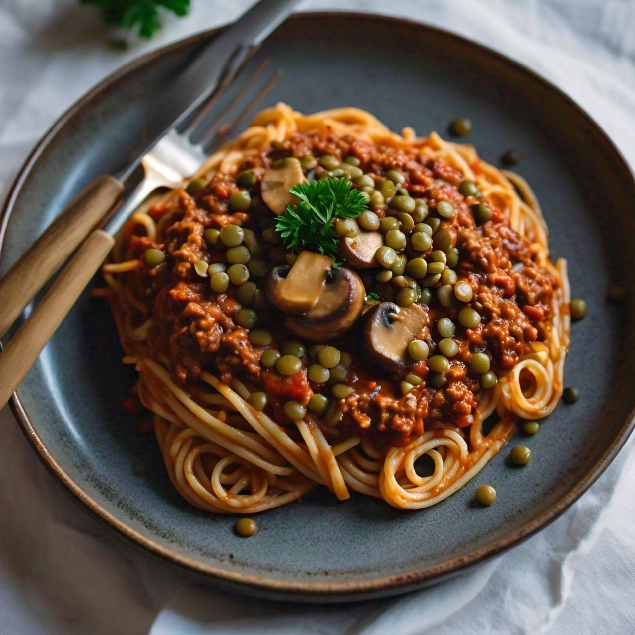 Bolognaise Champignons & Lentilles