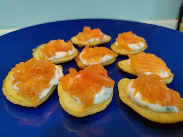 Blinis au saumon fumé